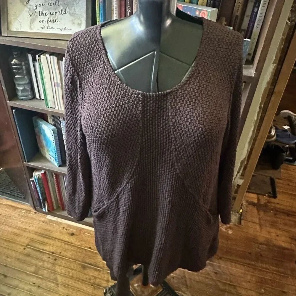 Habitat brown sustainable XL flowy lagenlook tunic
